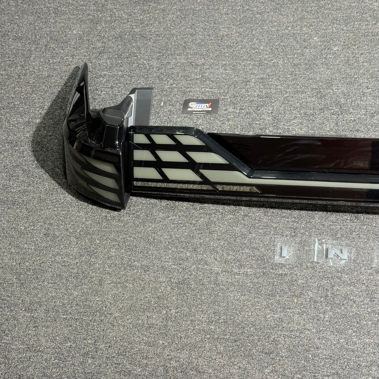 Toyota Innova Hycross Alphard Style Full Smoked Tail Light with Trunk Light | Aftermarket Tail Lamps