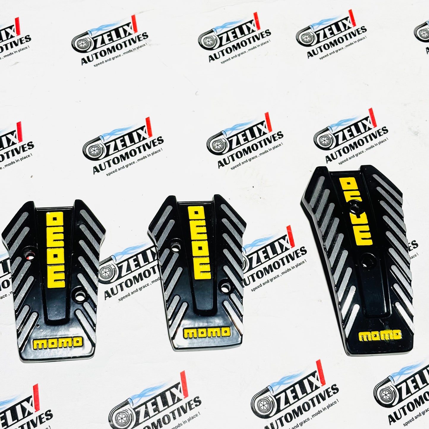 MOMO Pedal Kit for Automatic and Manual Cars | Sporty Aluminum Finish