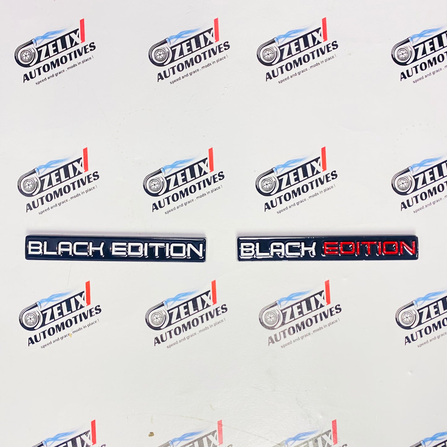 Black Edition  Metal Emblem Badges | Universal Sticker