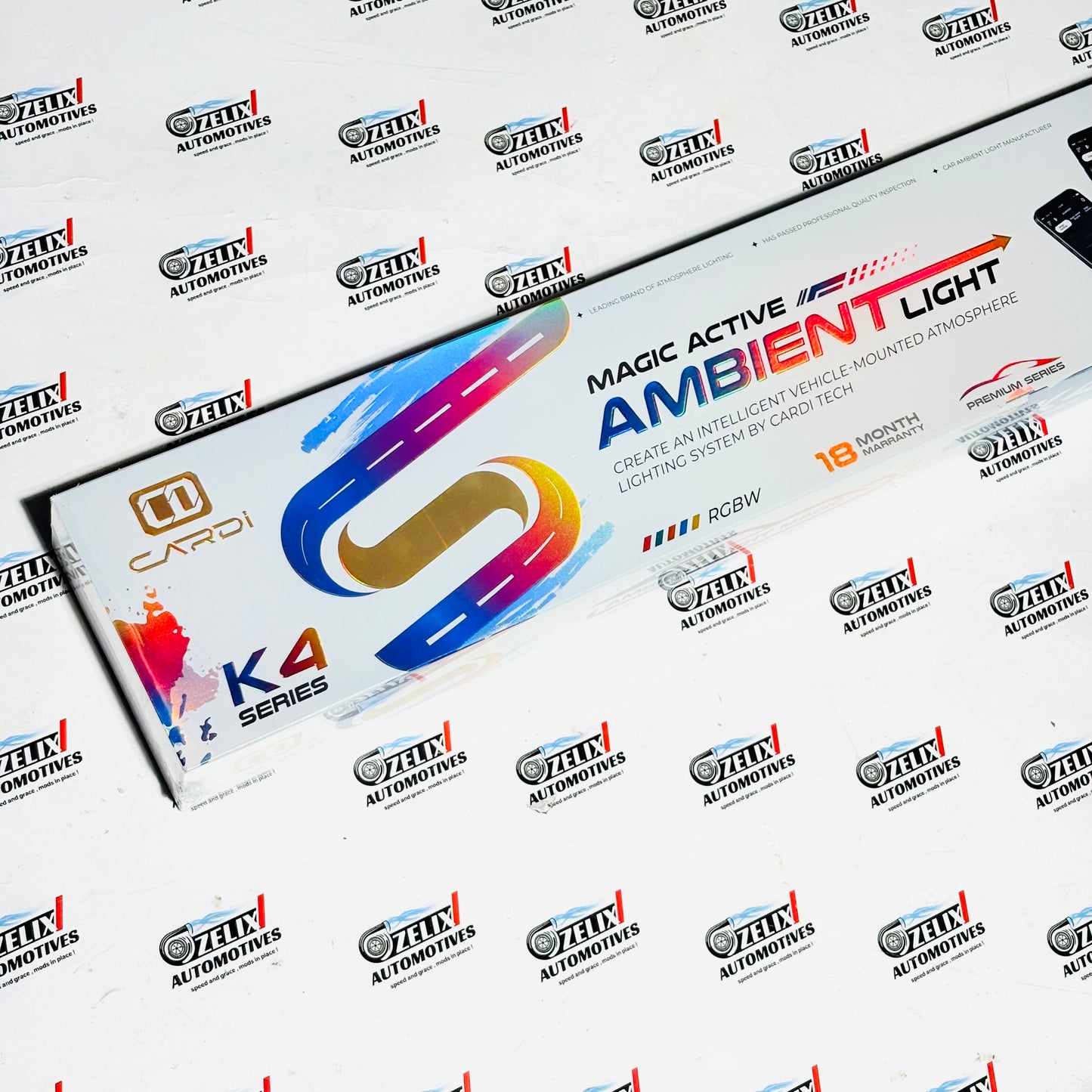 Cardi K4 (10-in-1) Ambient Light Kit – Smart RGB LED Interior Lighting Set