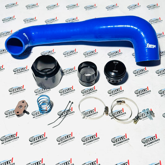 Forge BOV with Silicone Pipe | Universal Blow Off Valve Kit for 1.8L / 1.0L / 1.2L Engines