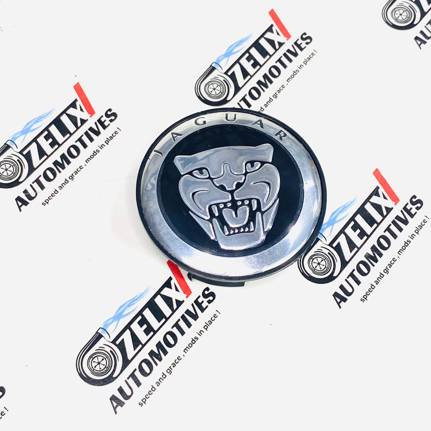Premium Jaguar wheel center caps set of 4 