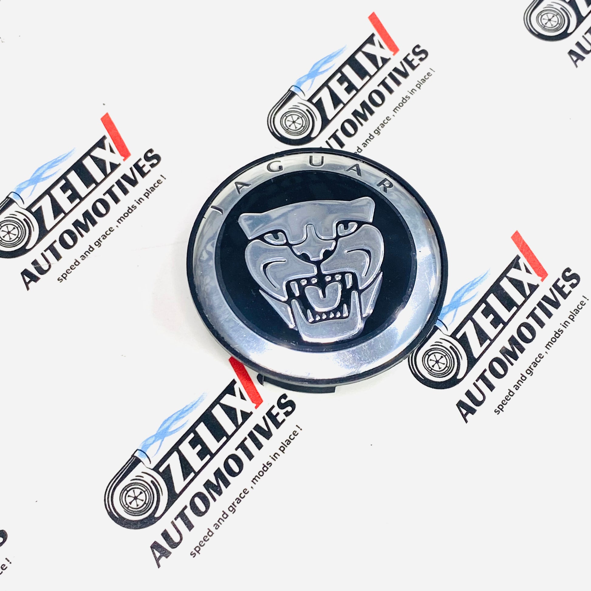 Premium Jaguar wheel center caps set of 4 