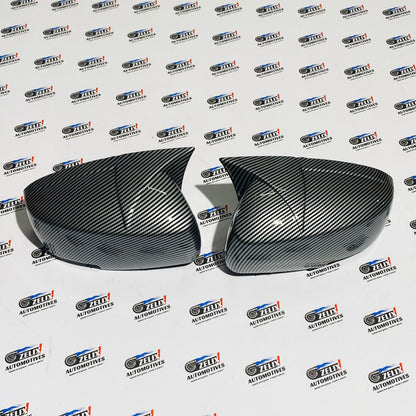 Grand Vitara and Toyota Hyryder Batman Style Mirror Covers | Aftermarket Glossy Black/Carbon Finish