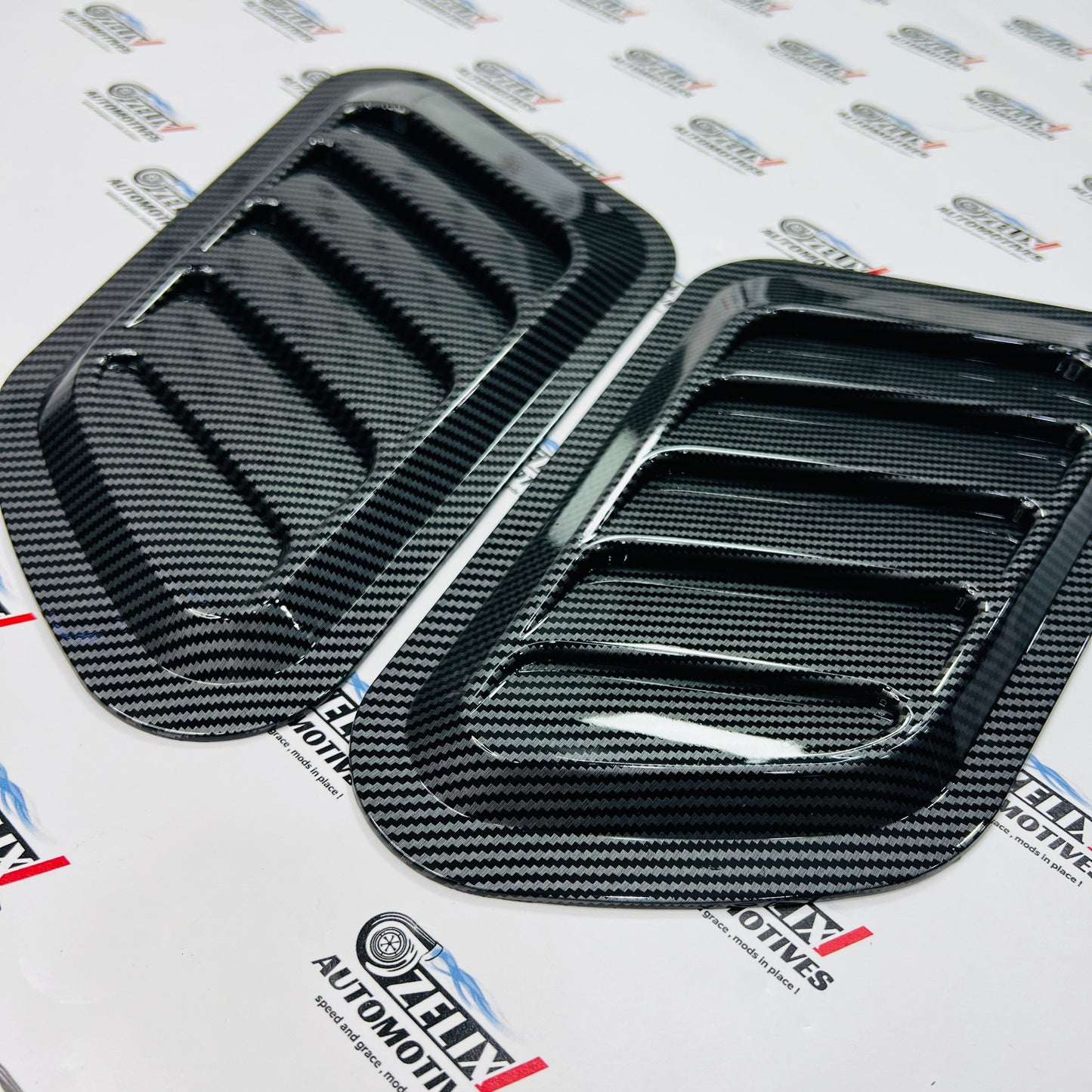Universal 2 Pc Hood Scoop |  Aftermarket ABS