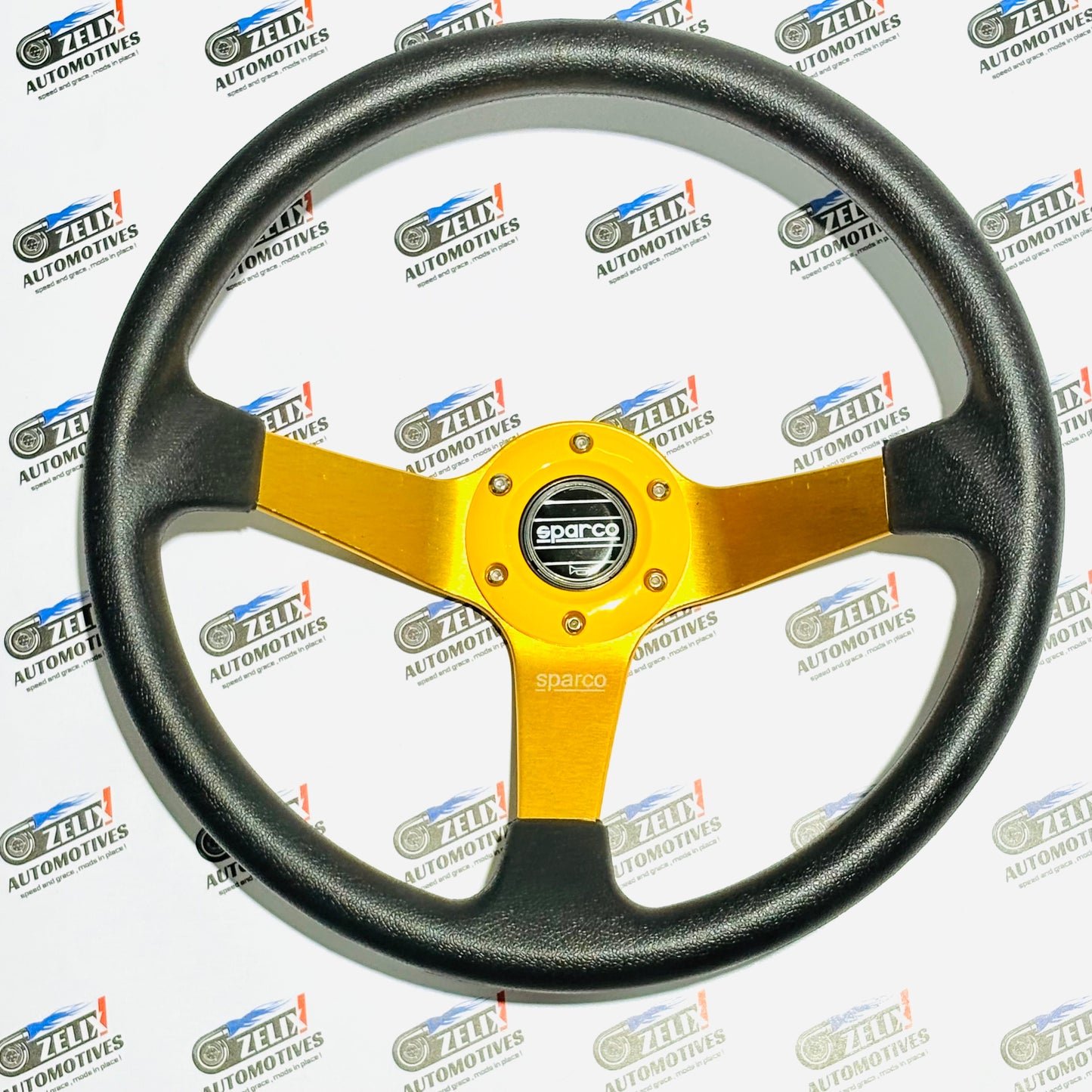 SPARCO Deep Dish 14-Inch Steering Wheel | Universal Racing Performance Design