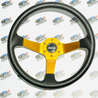 SPARCO Deep Dish 14-Inch Steering Wheel | Universal Racing Performance Design