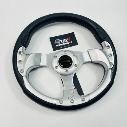 MOMO 12 Inch Round Universal Steering Wheel
