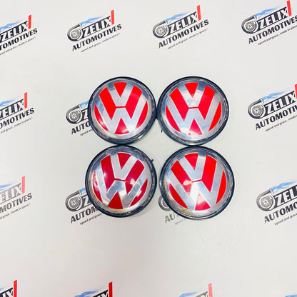 polo Wheel Caps in Red
