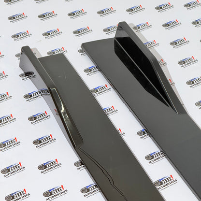Universal  Long Side Skirts Set Of-2 | Glossy Black Finish