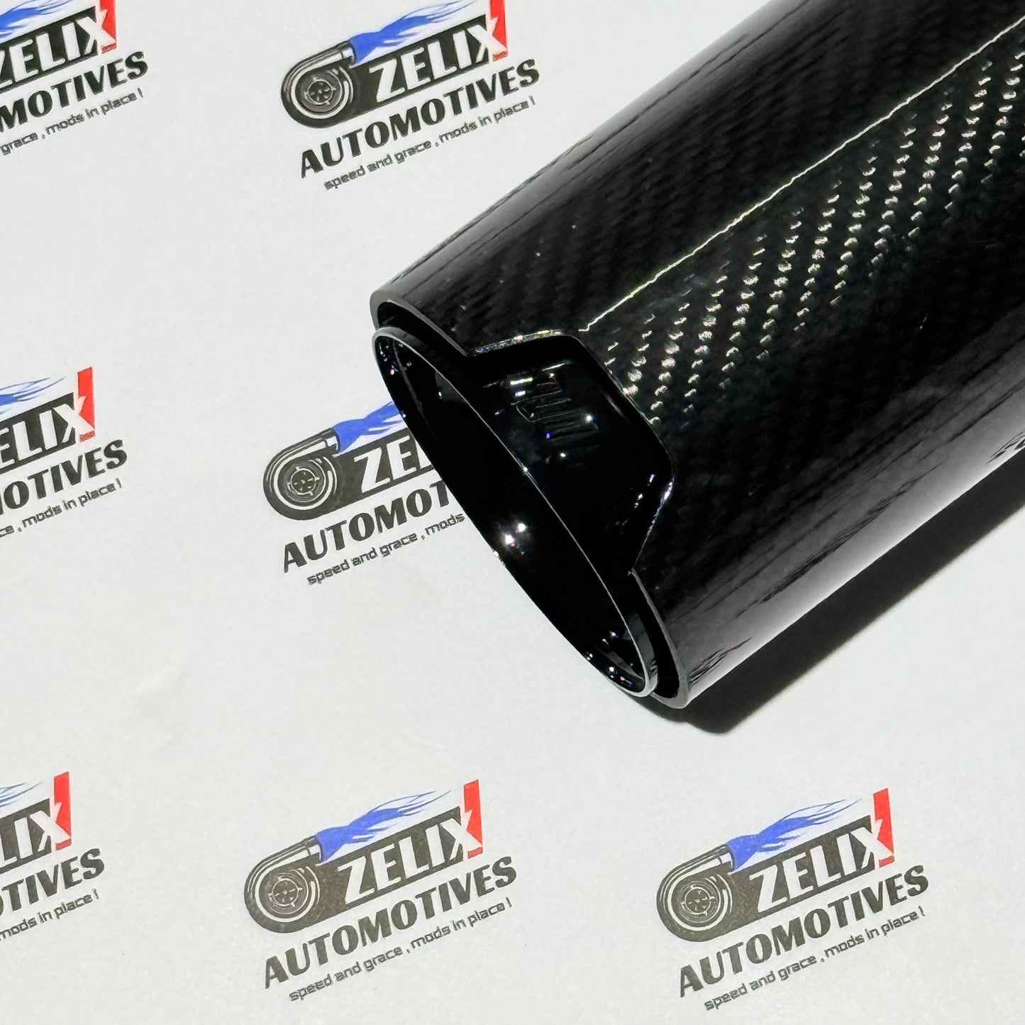 M-Performance Style Carbon Finish Single Exhaust Tip | Enhance Aggressive Look