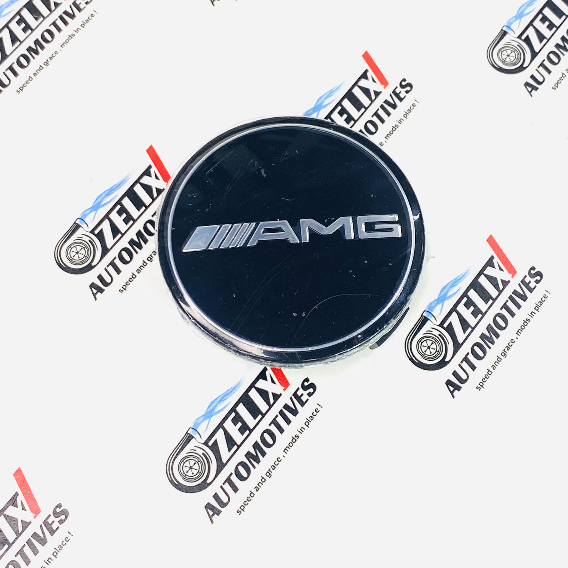 Aftermarket AMG wheel center caps set of 4