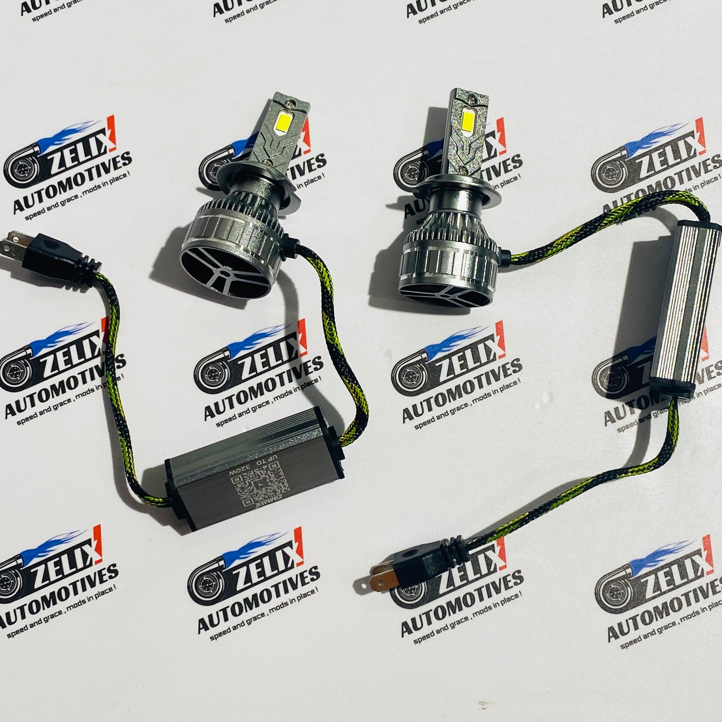 Zimmer Ai Smart LED Headlights with App Control | Dual Colour Modes and Multi-Plug Fitment