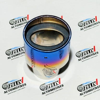 HKS Burnt Finish Single Exhaust Tip | Premium Tip (Round & Oval Outlet)