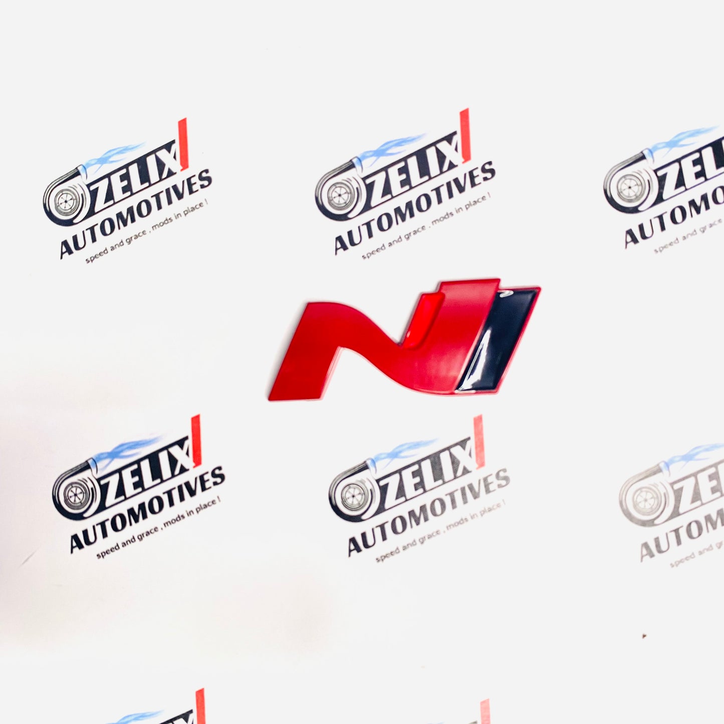 N Line 3D Metal Sticker | Universal Aftermarket Car Emblem Badge