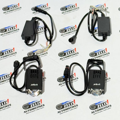 HJG Mini Driving Auxiliary Lights | Dual-Color with Red Devil Eye