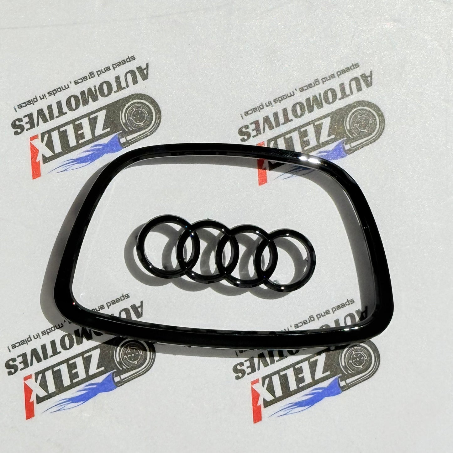 Audi Steering Wheel Trims Glossy Black Finish | Premium ABS Material | Multiple Shapes