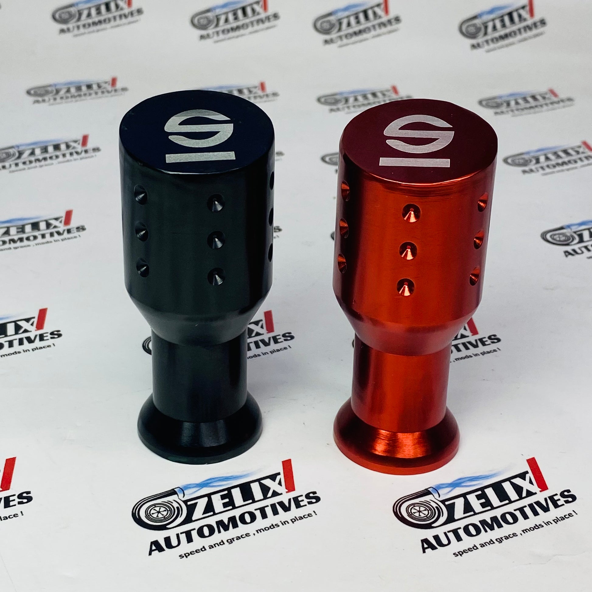 Sparco shift knob with racing dumbbell design