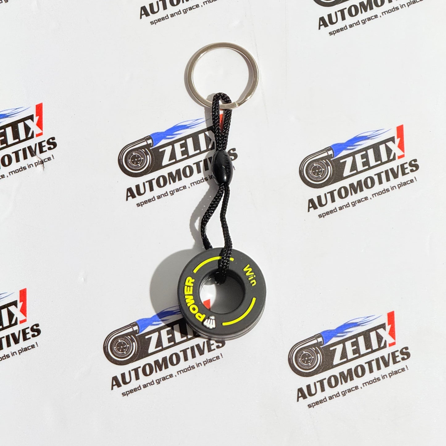 F1 Racing Tyre Design Keychain | Motorsport Style Key Holder