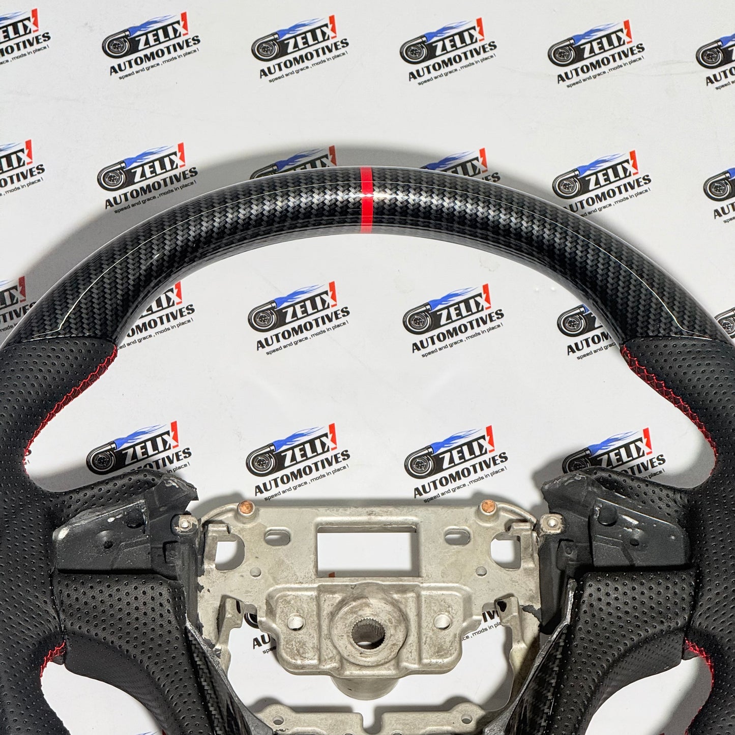 Mahindra Thar Carbon Finish Steering Wheel | Enhances Sporty interior Aesthetics