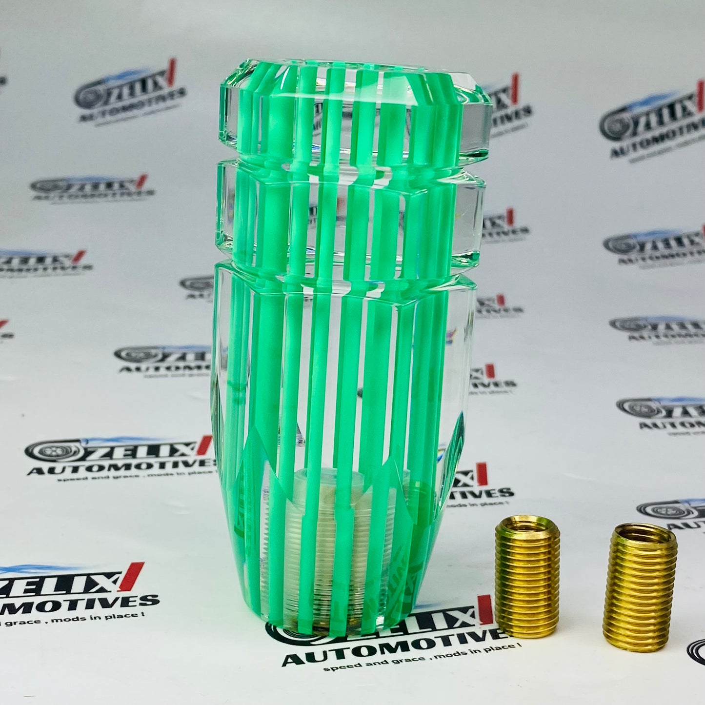 Green Bubble Lined Gear Knob – Durable, Easy to Install Aftermarket Shifter