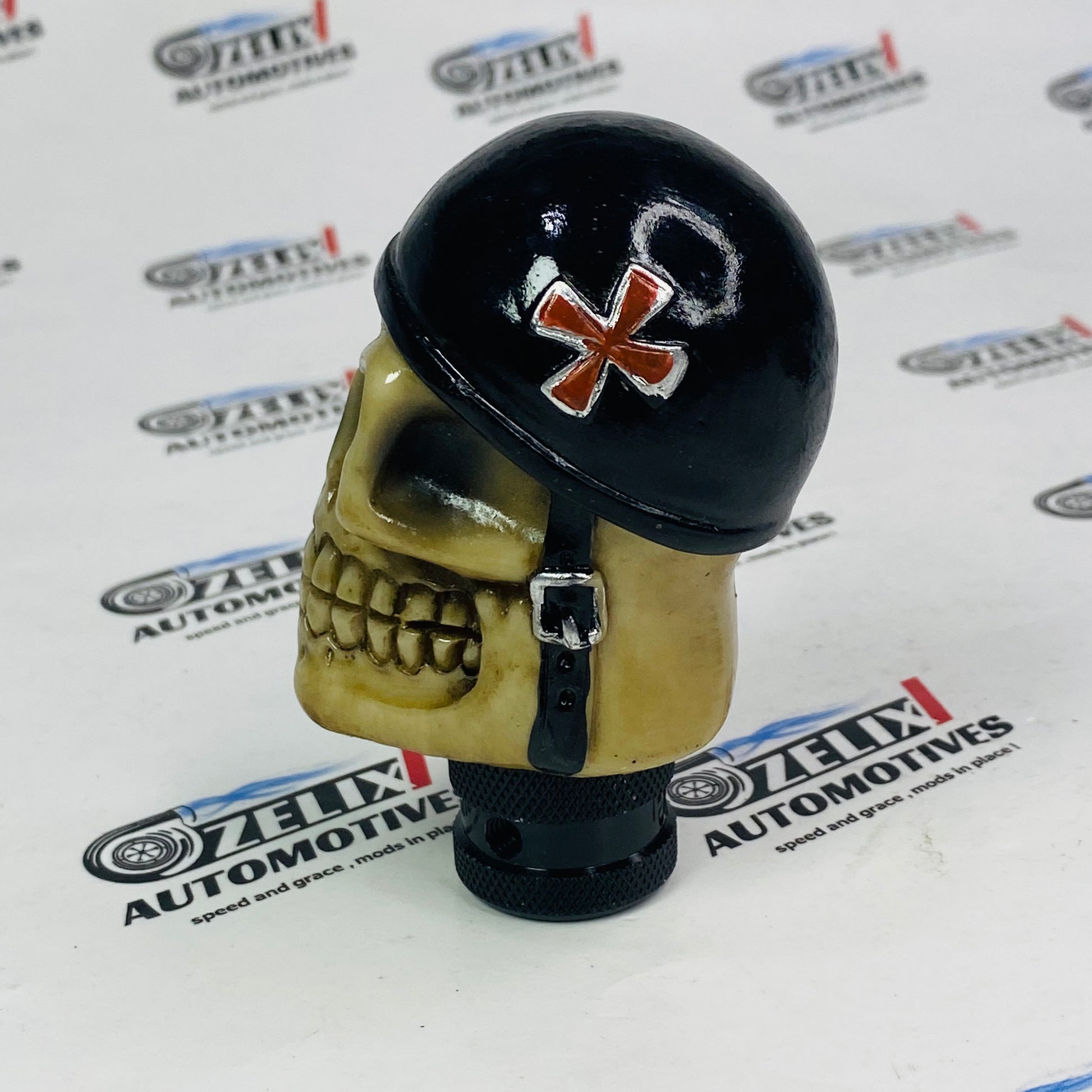 black helmet skull design  gear knob for cars