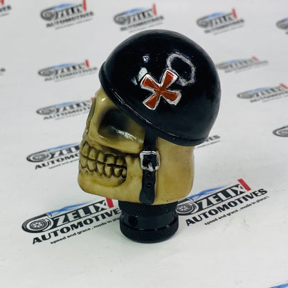 black helmet skull design  gear knob for cars