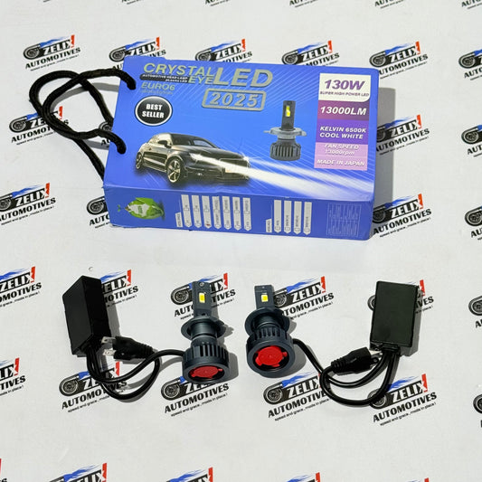 Crystal Eye Tri-Color LED Headlight Bulbs (130w) | High-Visibility Upgrade