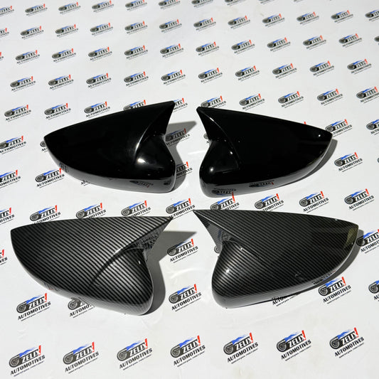 Batman-Style Mirror Covers For Polo, Vento, Ameo And Rapid (Inbuilt Indicator Mirrors Only)