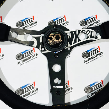 MOMO Hot Wheels Edition Steering Wheel | Premium (Leather/Alcantara) Finish