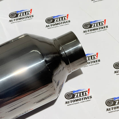 Monster Size Single Exhaust Tip | Performance Upgrade | Chrome/ Glossy Black Finish
