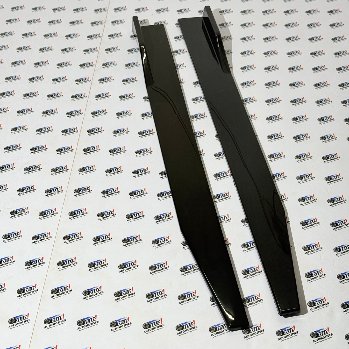 Universal  Long Side Skirts Set Of-2 | Glossy Black Finish