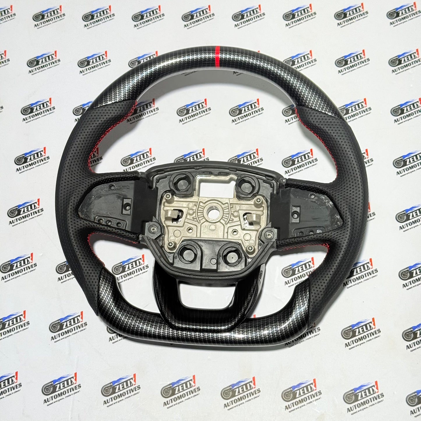 Mahindra Thar ROXX Carbon Finish Steering Wheel | Aftermarket Upgrade