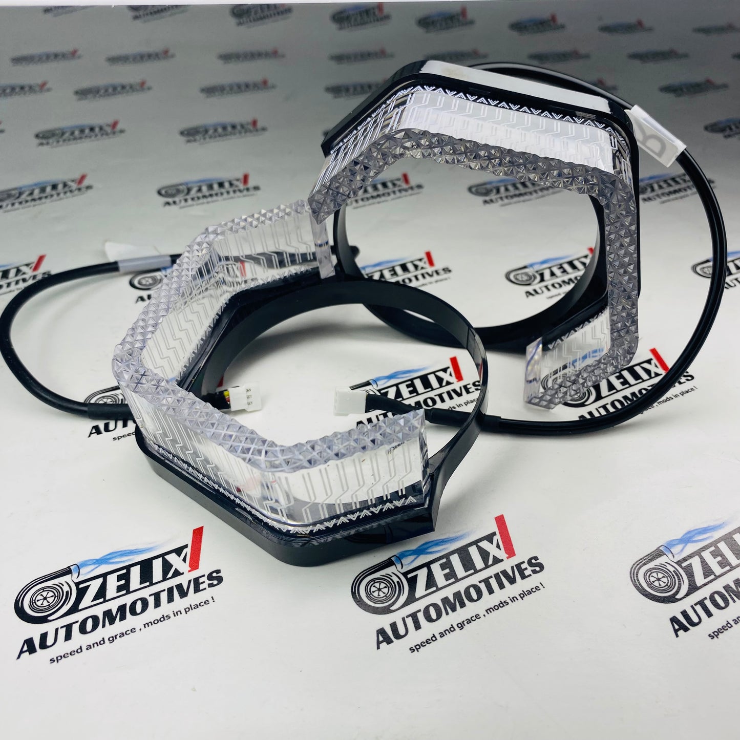Universal car DRL kit with 5D colorful LED running lights