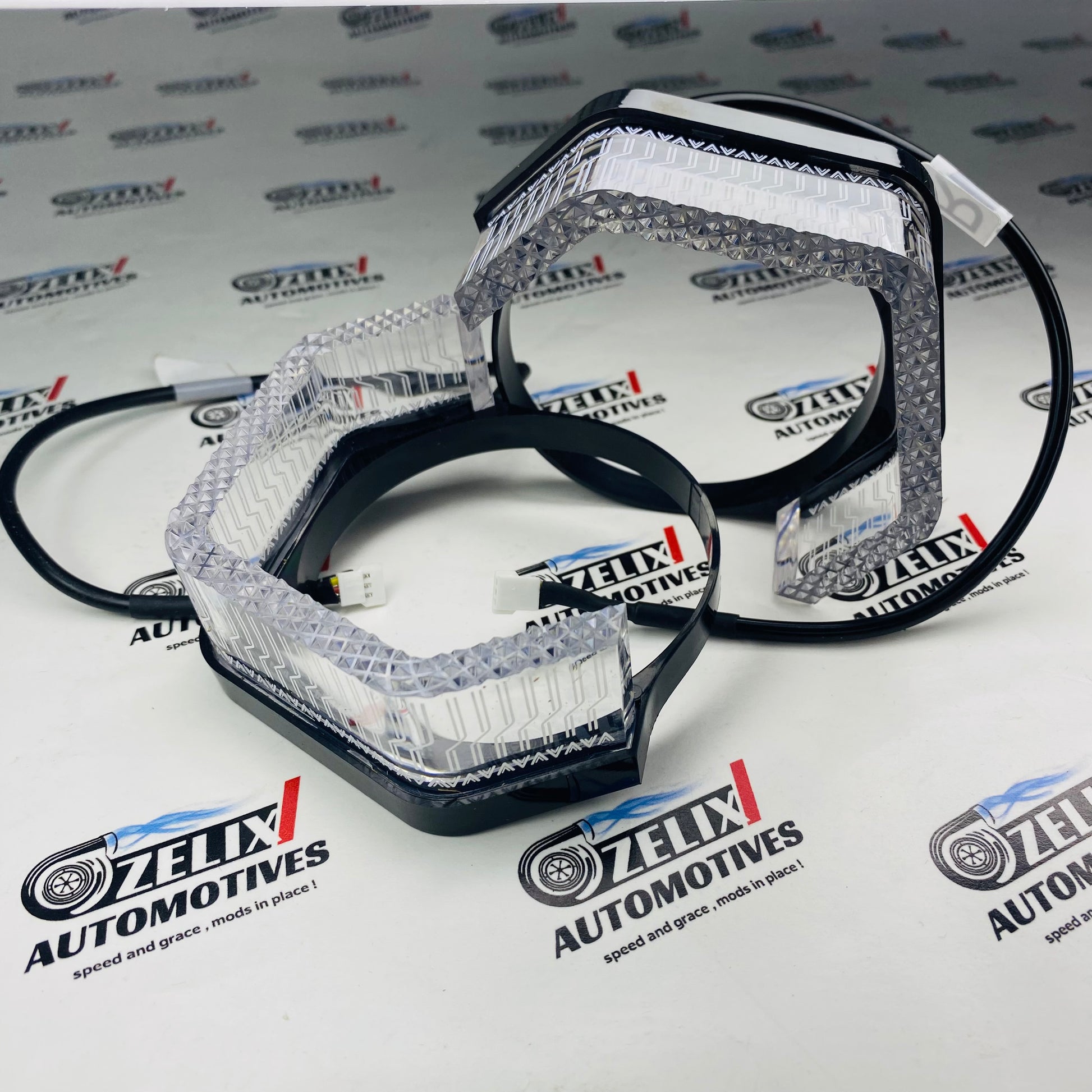 Universal car DRL kit with 5D colorful LED running lights