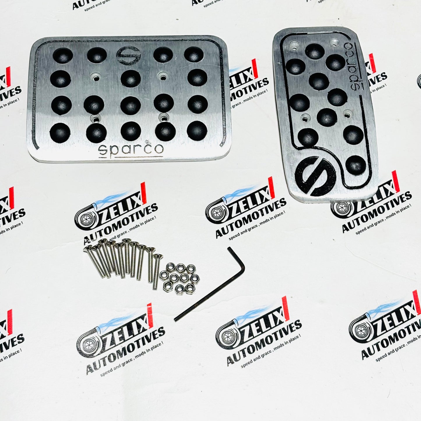 Sparco Pedal Kit for Automatic Cars | Heavy-Duty Aluminum Build