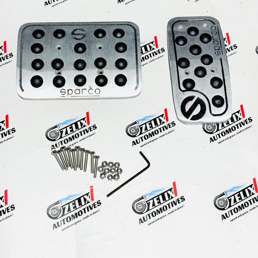 Sparco Pedal Kit for Automatic Cars | Heavy-Duty Aluminum Build