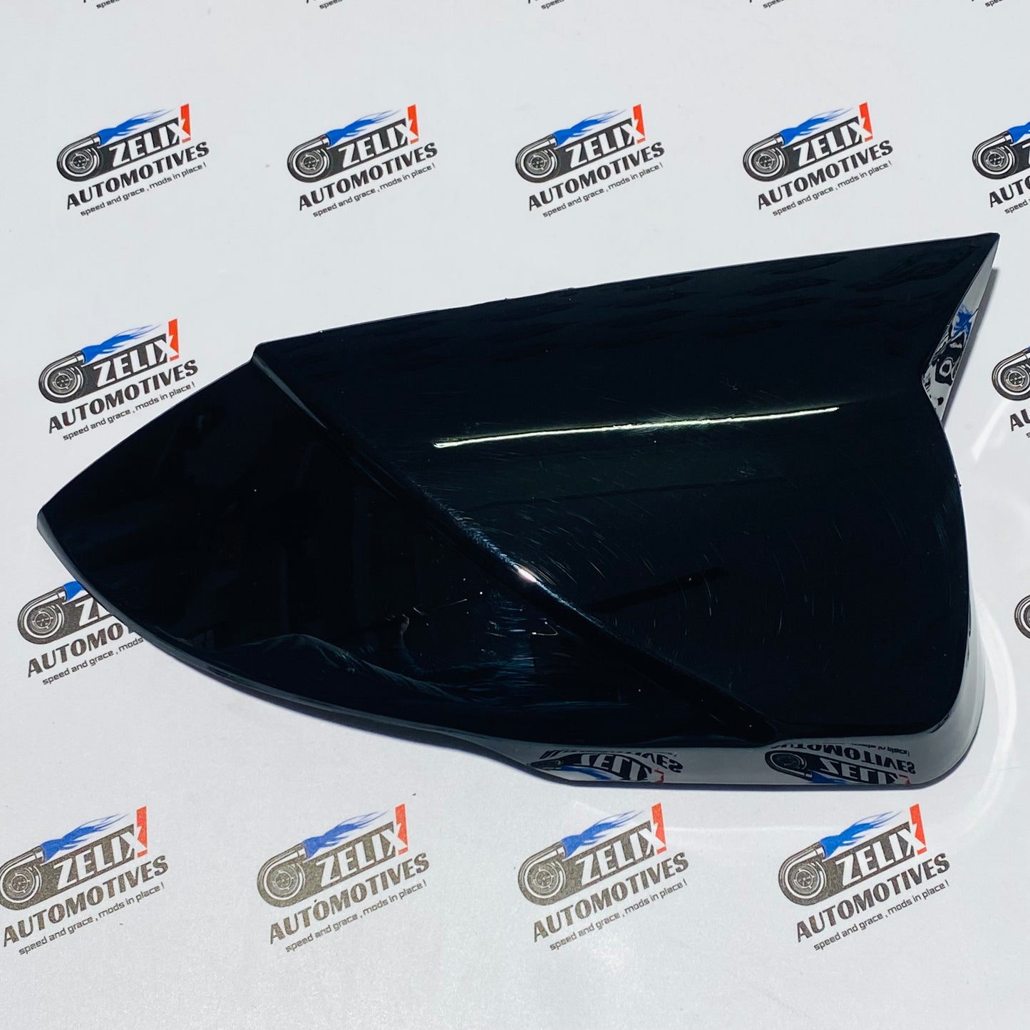 Hyundai Verna  Batman-Style Mirror Covers | Premium Glossy Black/Carbon Finish | 2023+