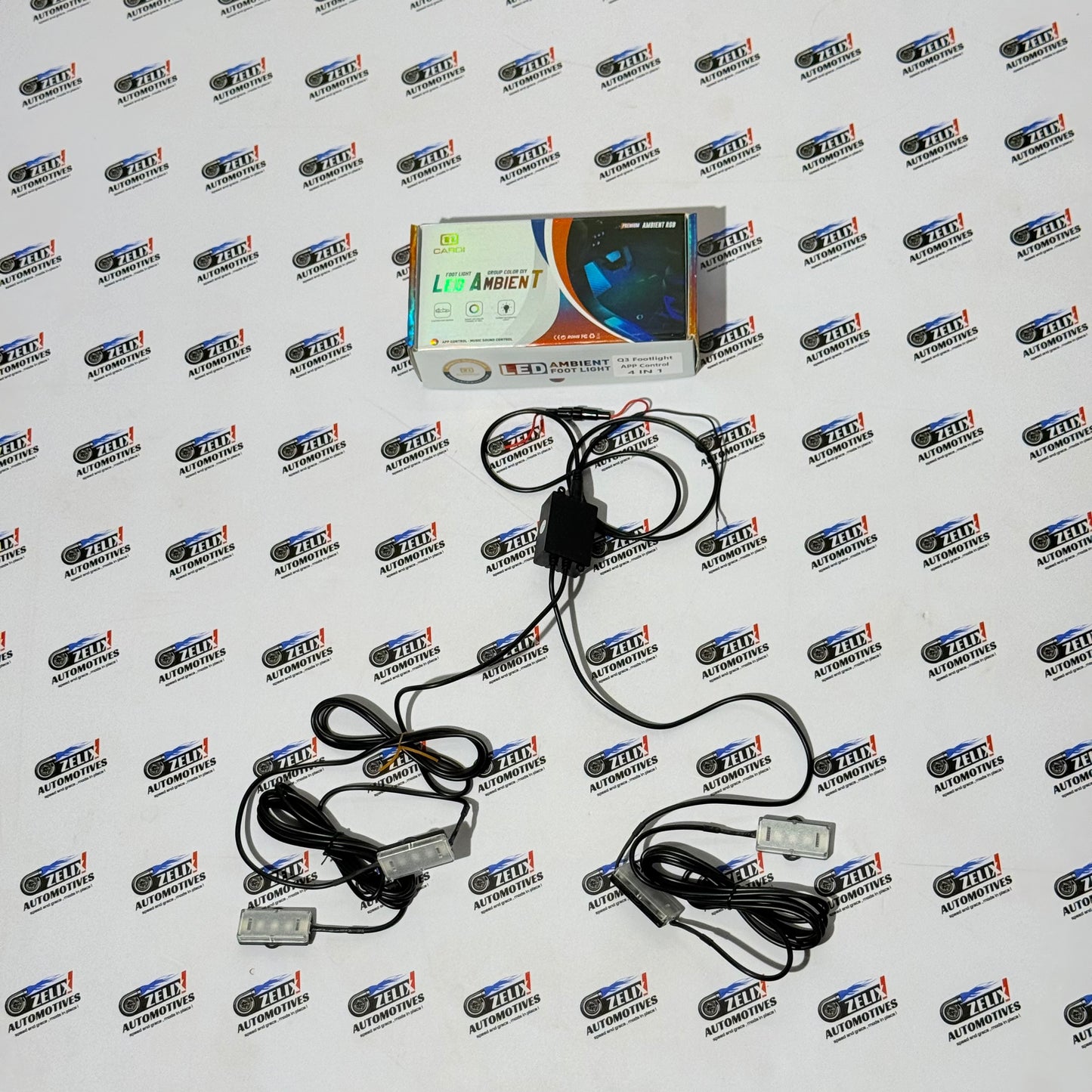 Cardi RGB Ambient Foot Lights | Car Interior LED Set of 4