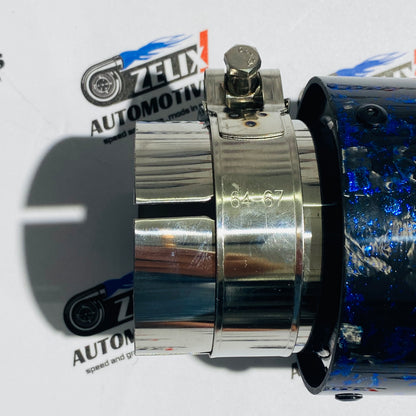 Akrapovic  Single Exhaust Tip Forged Carbon Finish | 64–67mm Inlet