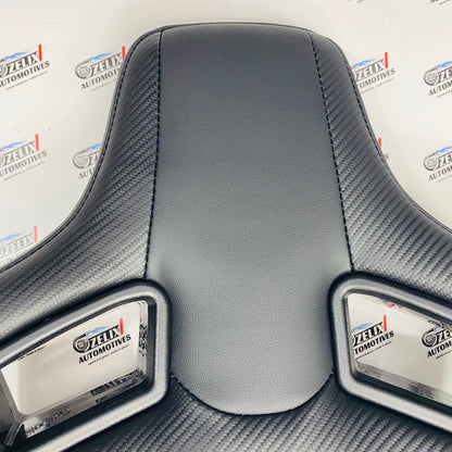 Racing-Style Car Seat Headrest Pillow – Universal Adjustable & Detachable