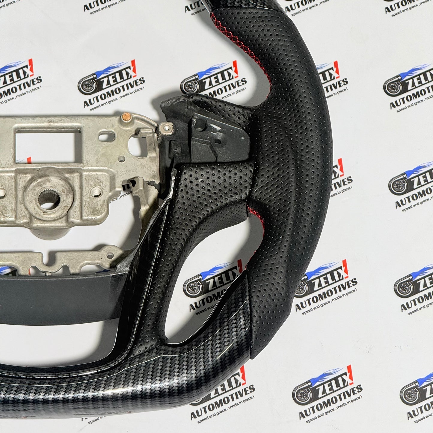 Mahindra Thar Carbon Finish Steering Wheel | Enhances Sporty interior Aesthetics