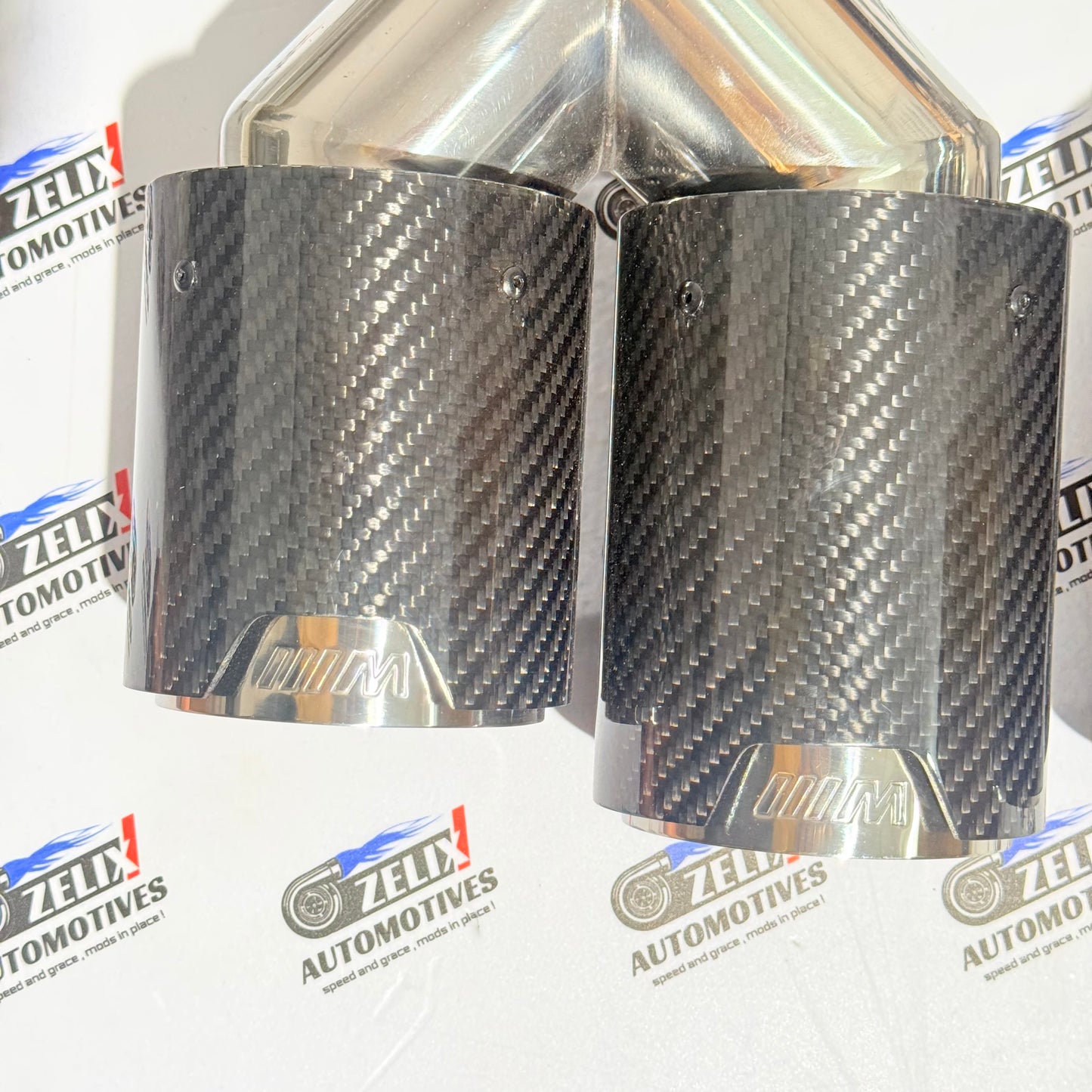 Dual Exhaust Tip BMW M-Style | Universal Fit Sporty Rear Upgrade
