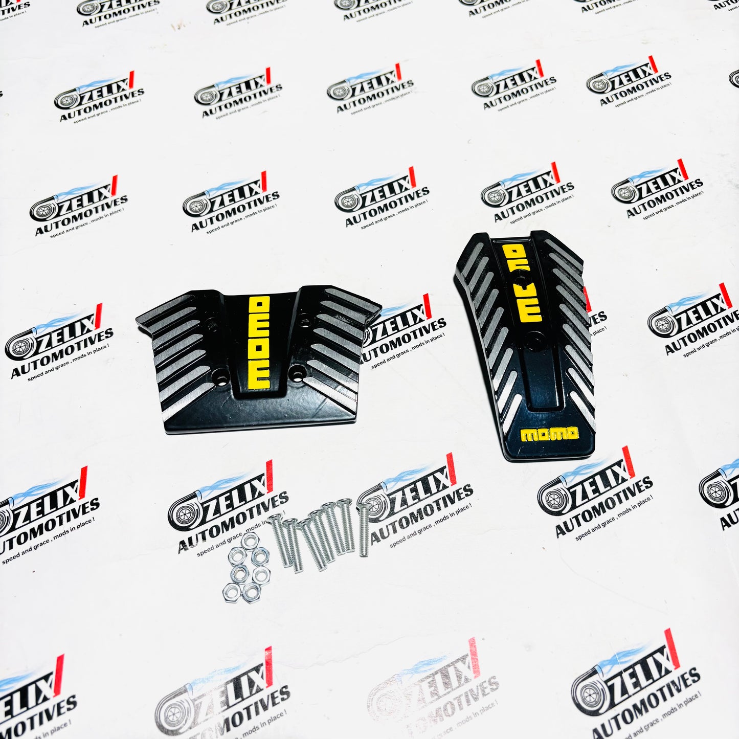 MOMO Pedal Kit for Automatic and Manual Cars | Sporty Aluminum Finish