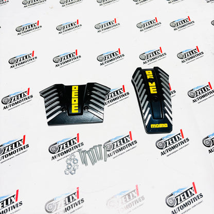 MOMO Pedal Kit for Automatic and Manual Cars | Sporty Aluminum Finish