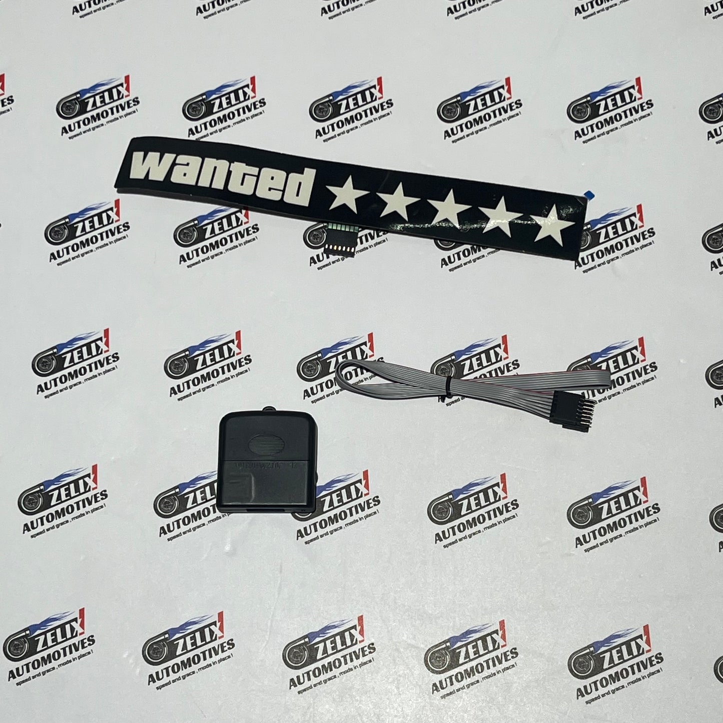 WANTED LED Panel | 5-Star Animated Car LED Display