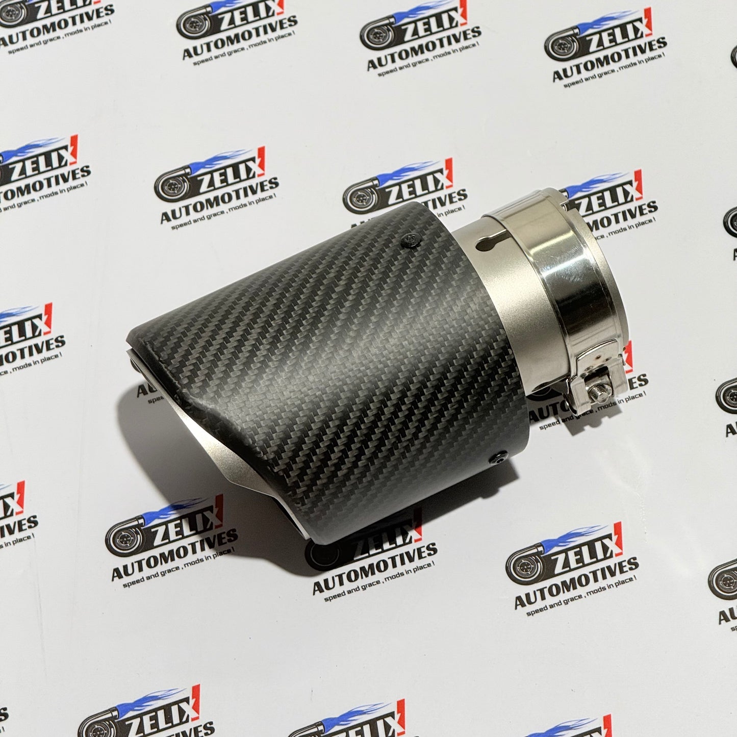 Universal Matte Carbon Single Exhaust Tip | Performance Upgrade