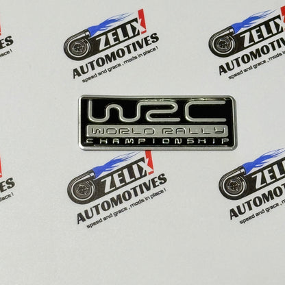 WRC Stickers Two Design Shapes for Custom Placement | Black and Red Colour Options