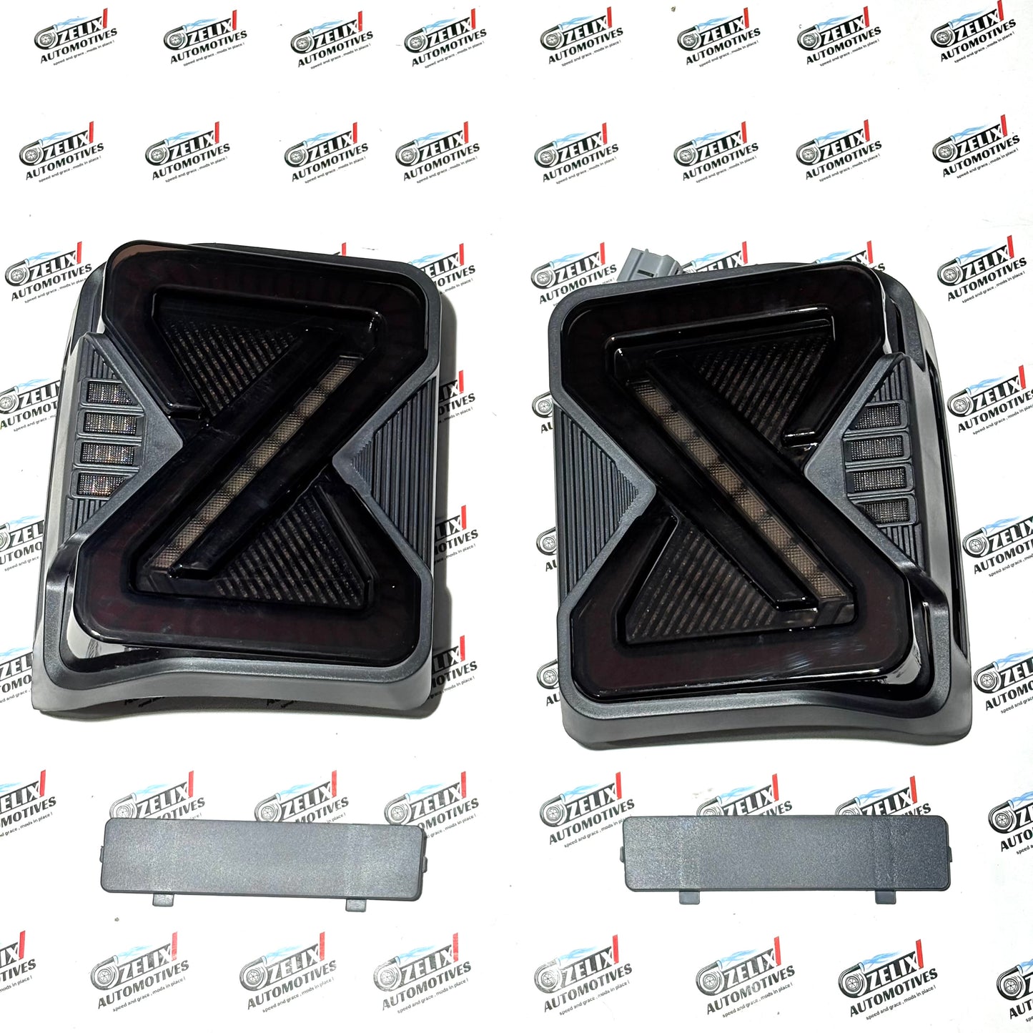 Mahindra Thar Infinity PRO LED Tail Light Full Smoked | Aftermarket Fits 2020+ Models