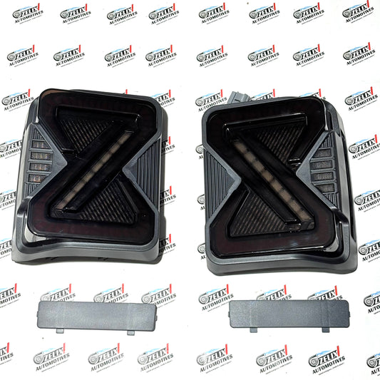 Mahindra Thar Infinity PRO LED Tail Light Full Smoked | Aftermarket Fits 2020+ Models